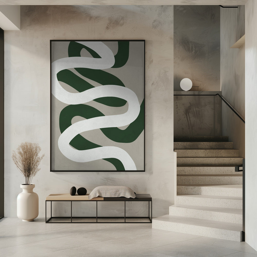Expressionistische curven 3 | Poster