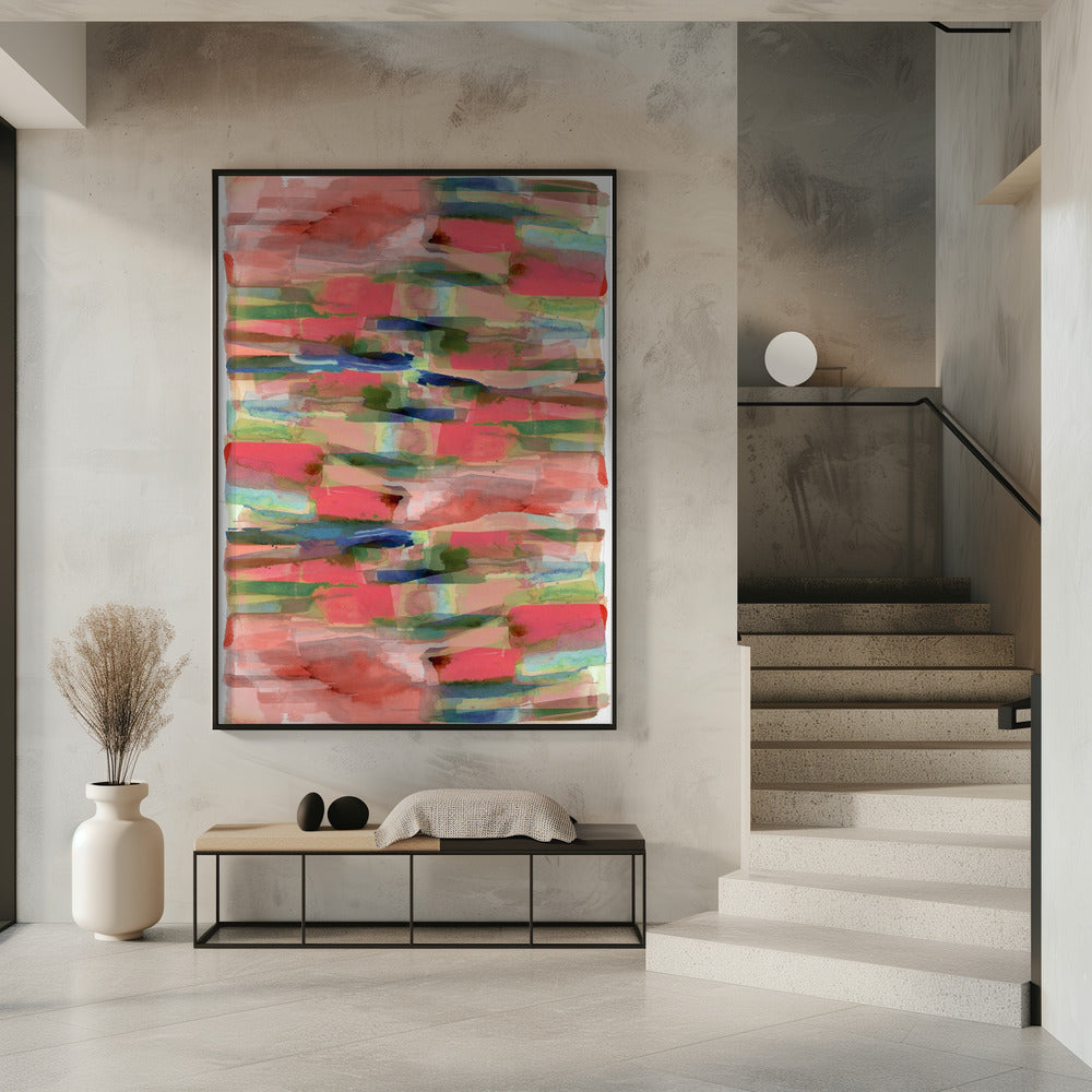 Abstracte vloeibare vormen print | poster