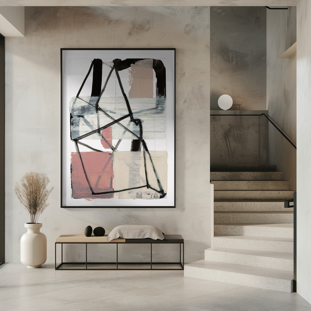 Lijnkunst Patchwork Print Nr. 1 | Poster