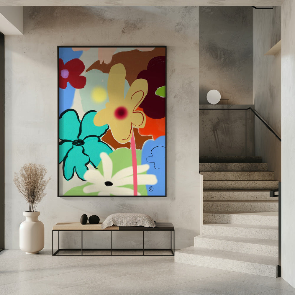 LUIDE BLOEMEN DANSEN | Poster
