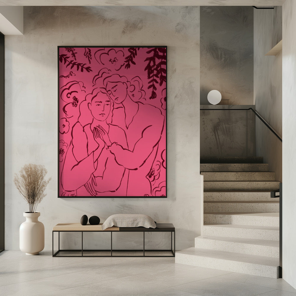 Holding Hands Pink | Poster