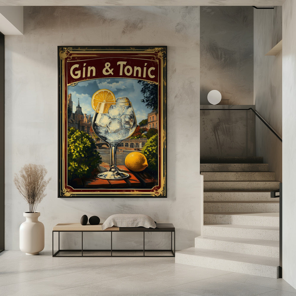 Gin & Tonic Vintage | Poster