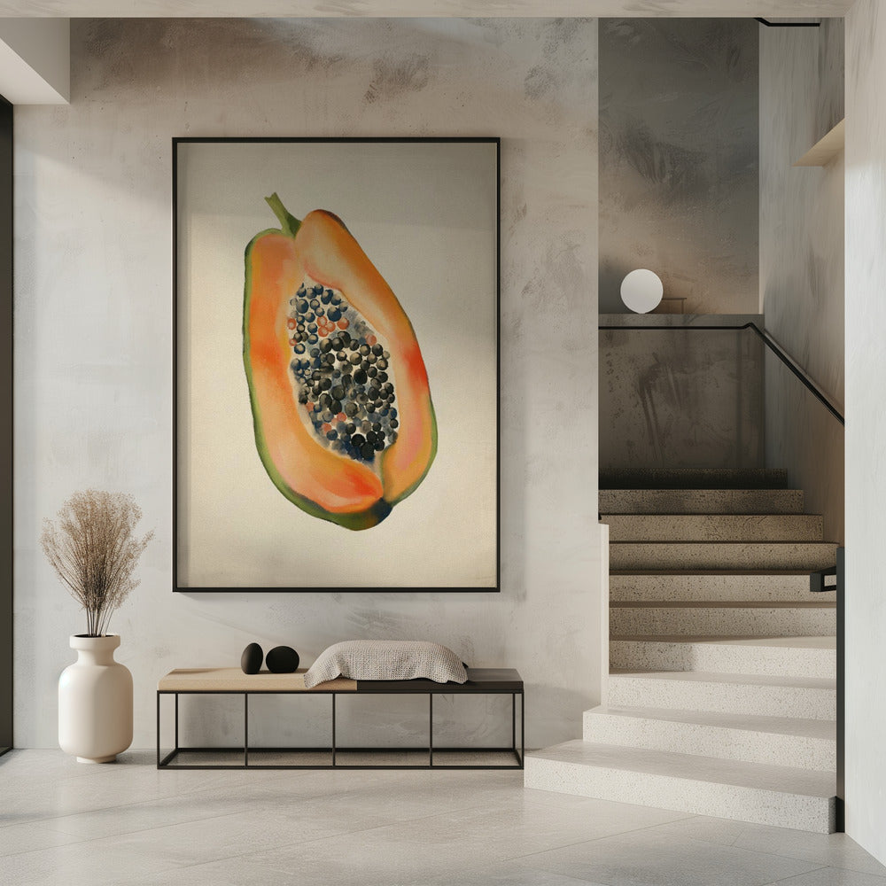 Vintage fruit - Papaja | Poster