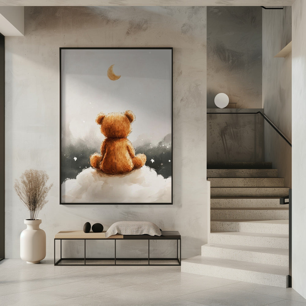 Maanverlichte berendromen | Poster