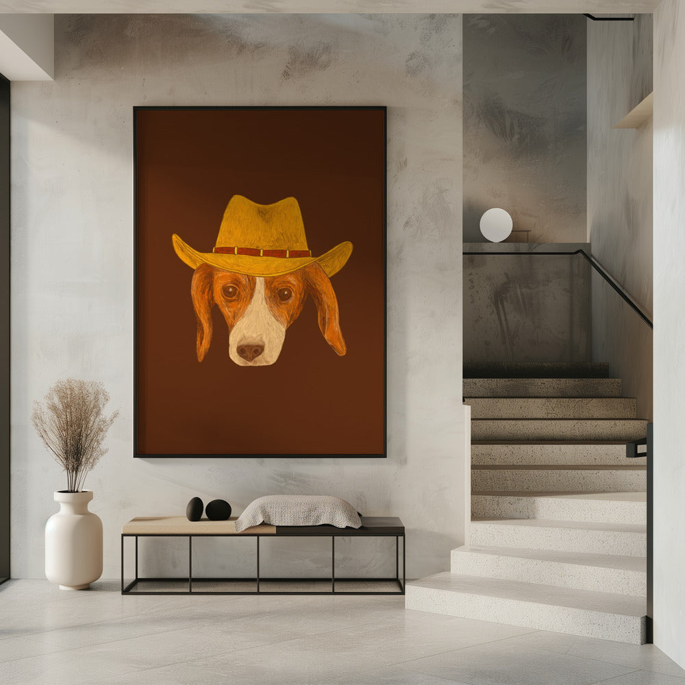 Nala, de schattigste cowgirl pup | Poster