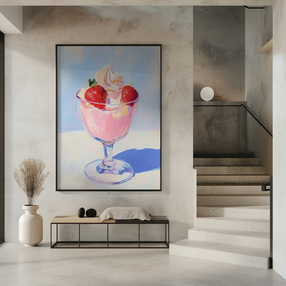 Aardbeienmilkshake | Poster
