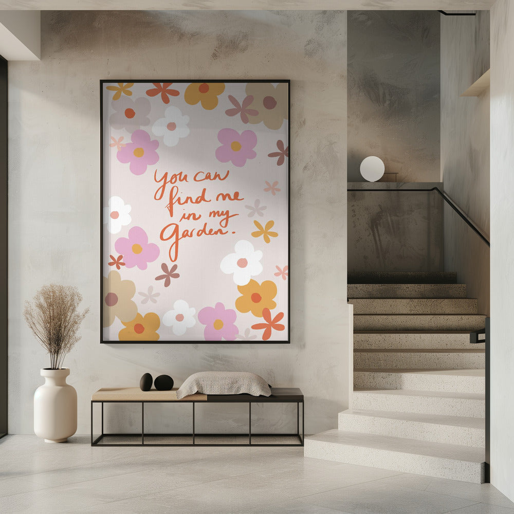 Vind mij in mijn tuin 1 | Poster
