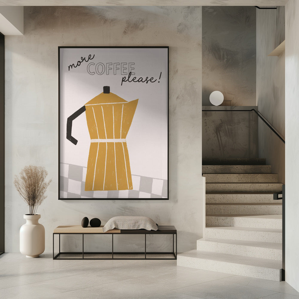 Meer koffie | Poster