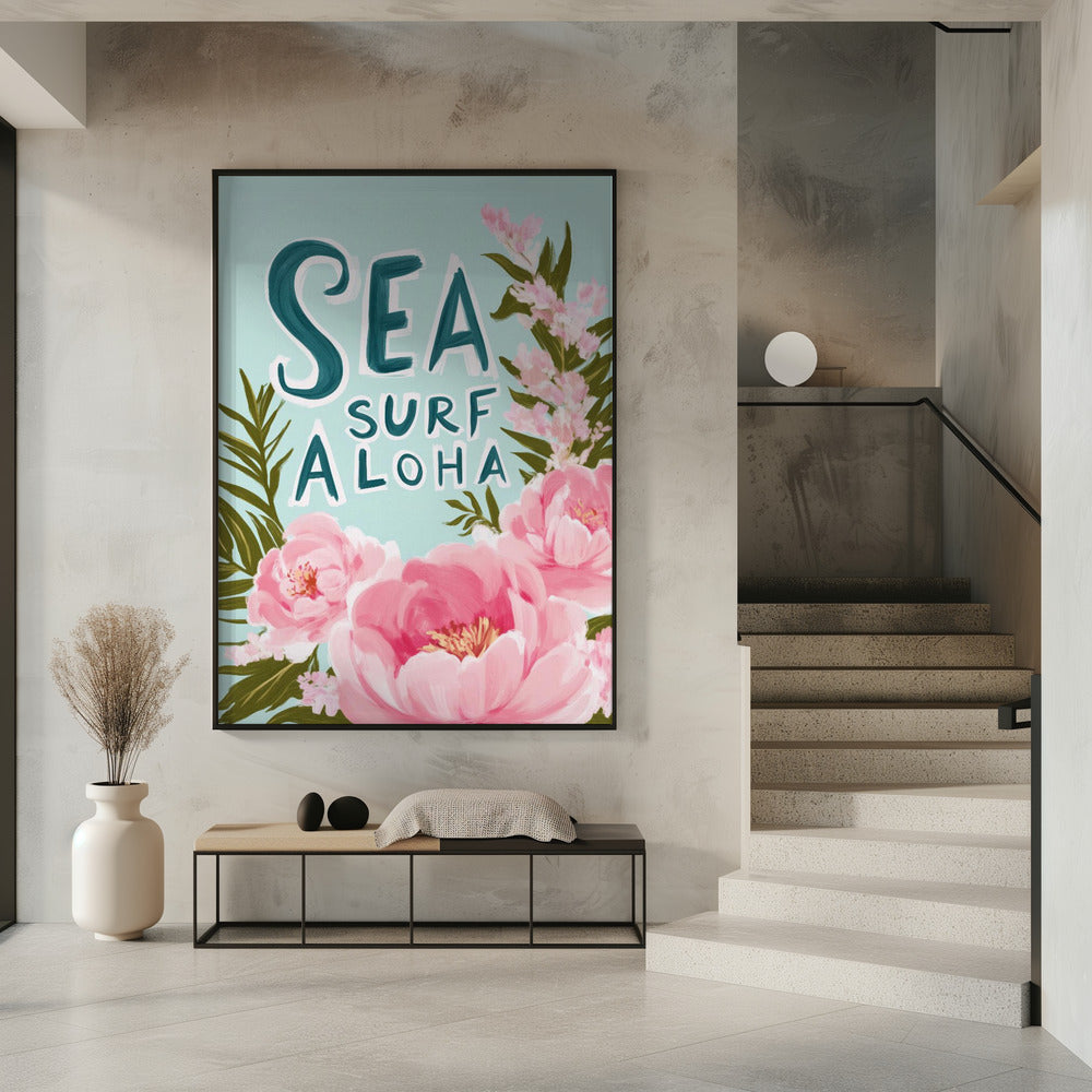 Aloha Blossom Surf | Poster