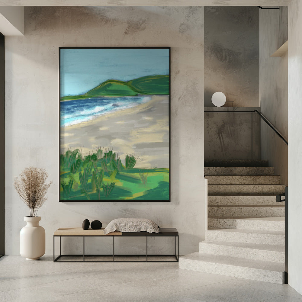 Dromerig strandtafereel | Poster