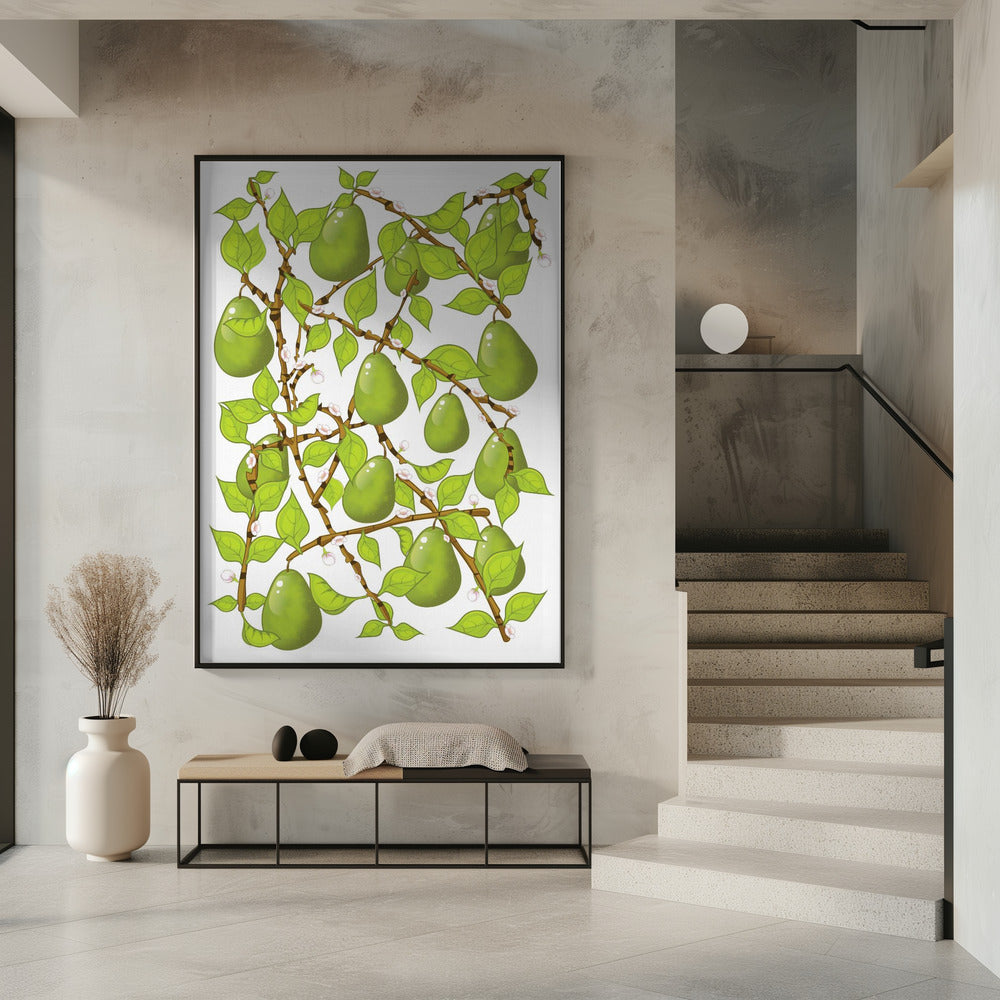 Perenbloesemwarboel | Poster