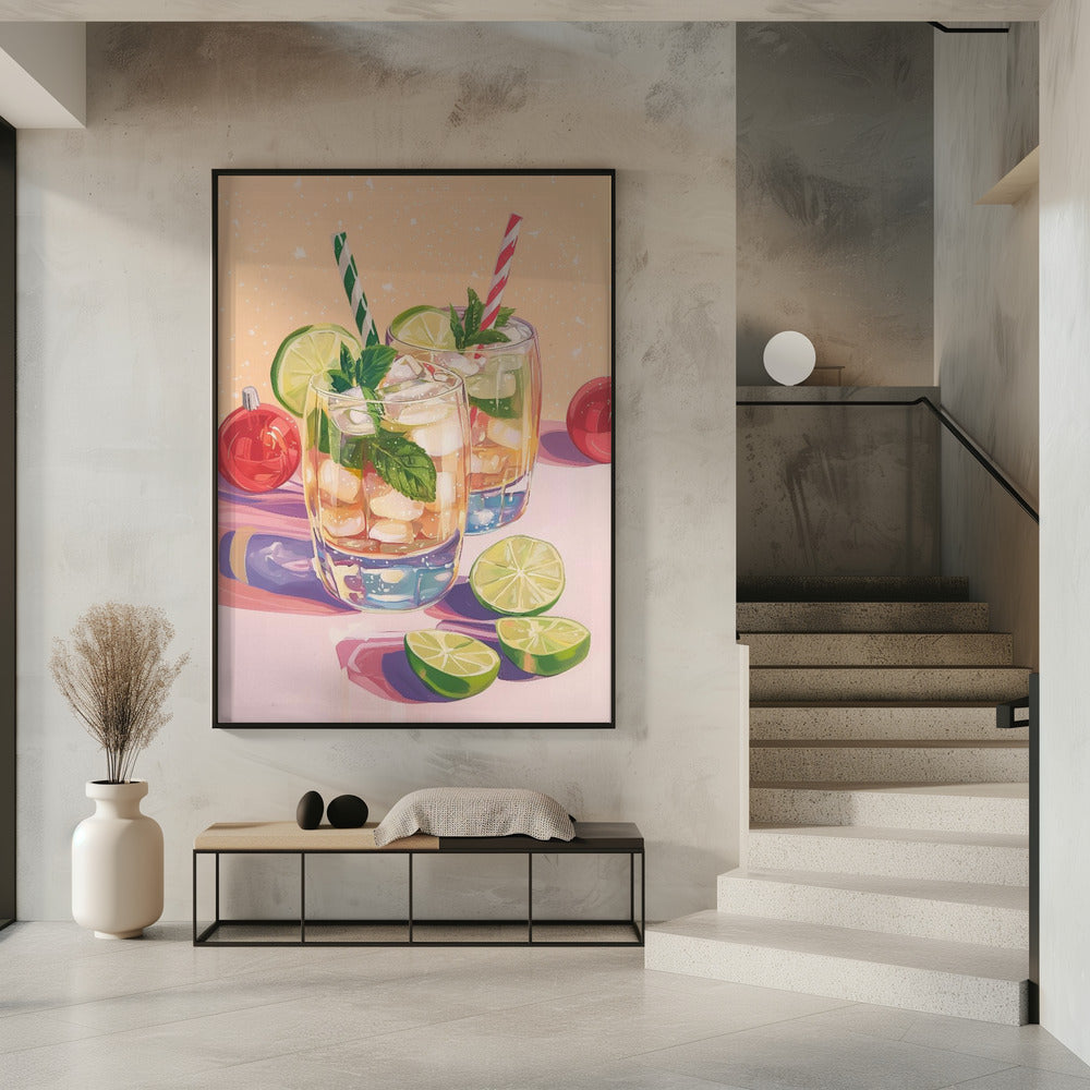 Mojito Zomercocktails met Limoen en Munt | Poster