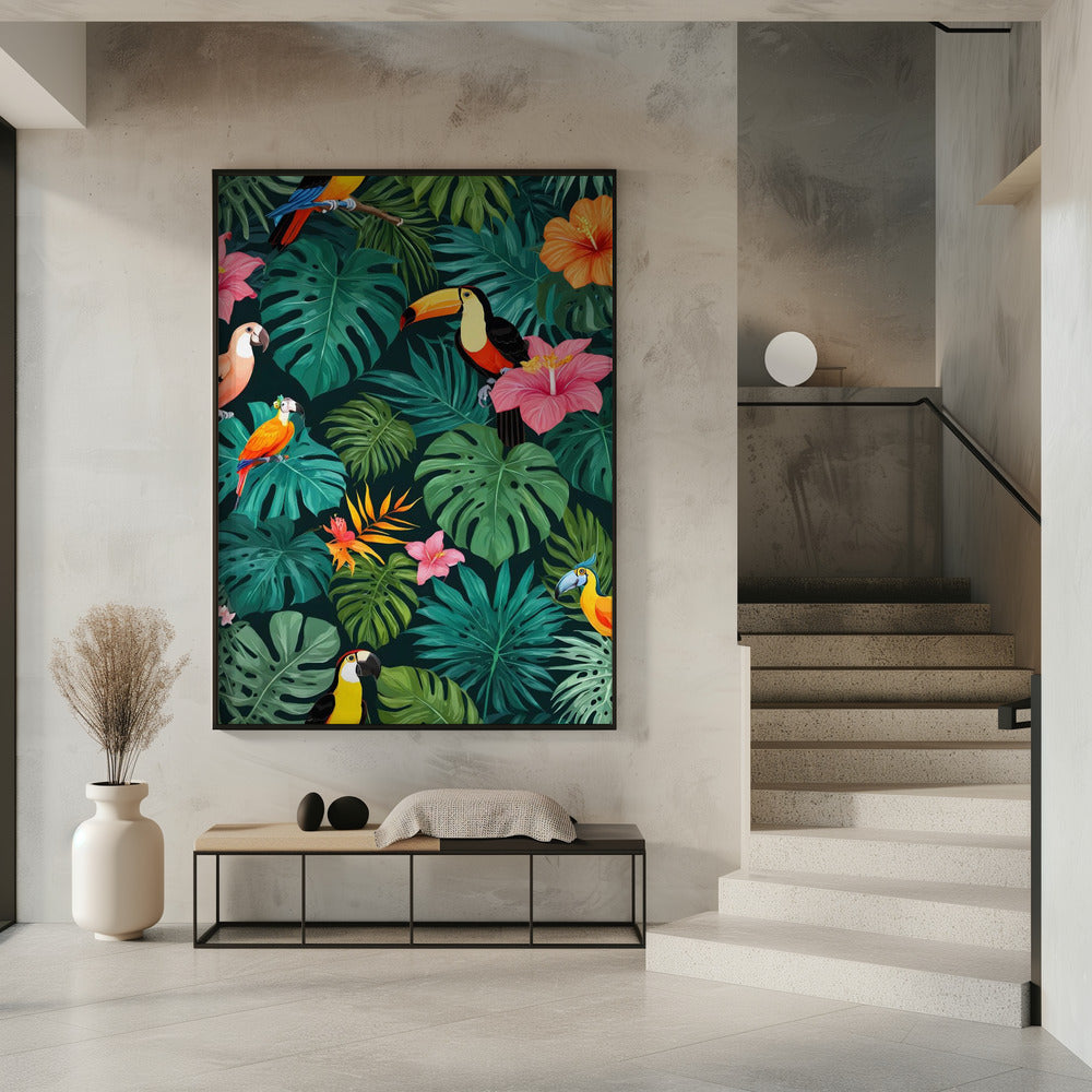 Tropisch paradijs junglepatroon | Poster
