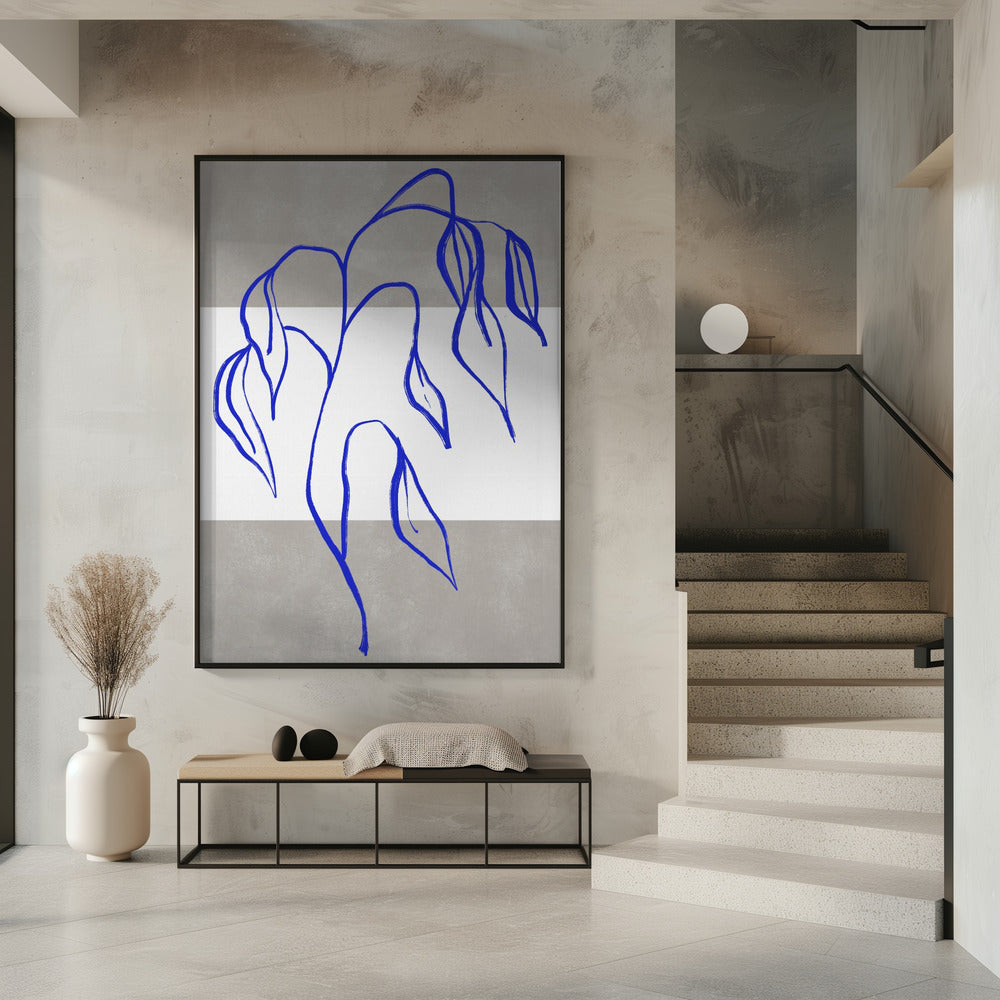 Blauwe Elegantie | Poster