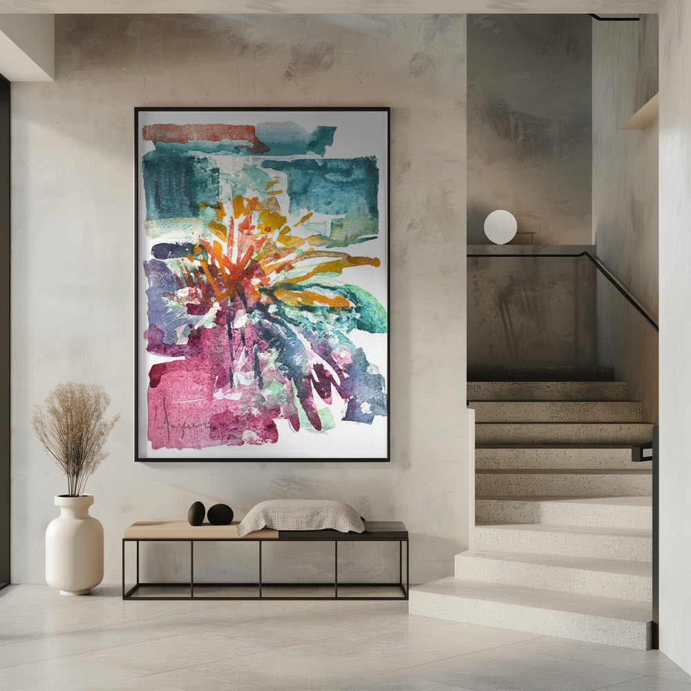 Orchideeën Passie Aquarel | Poster