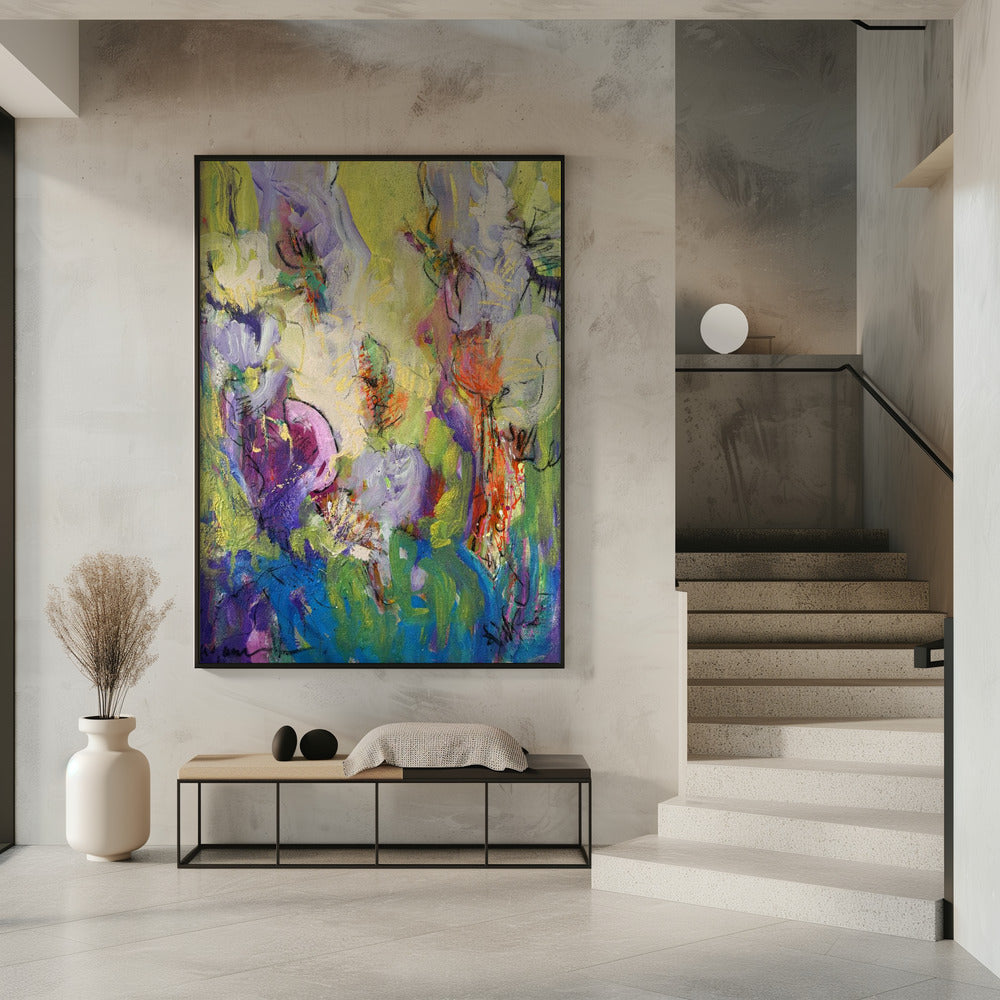 Abstracte Bloesemdans | Poster