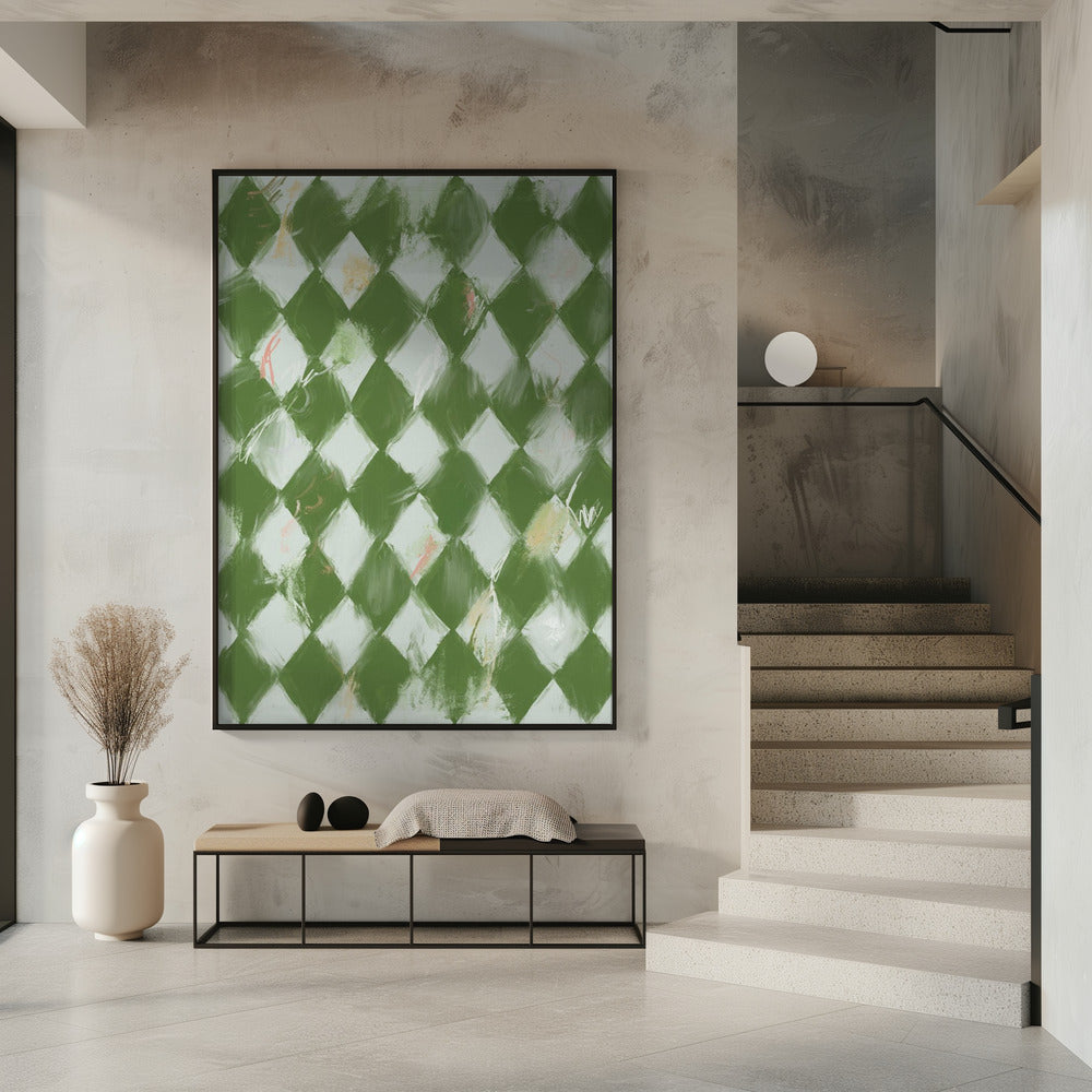 Groene diamanten | Poster