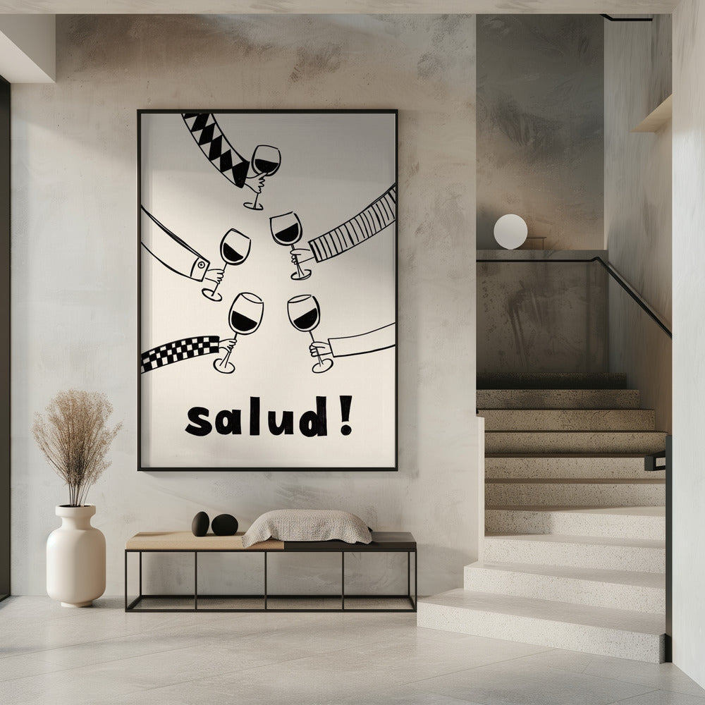 Pictufy Feestelijke Gezondheid Rood A2 | Poster