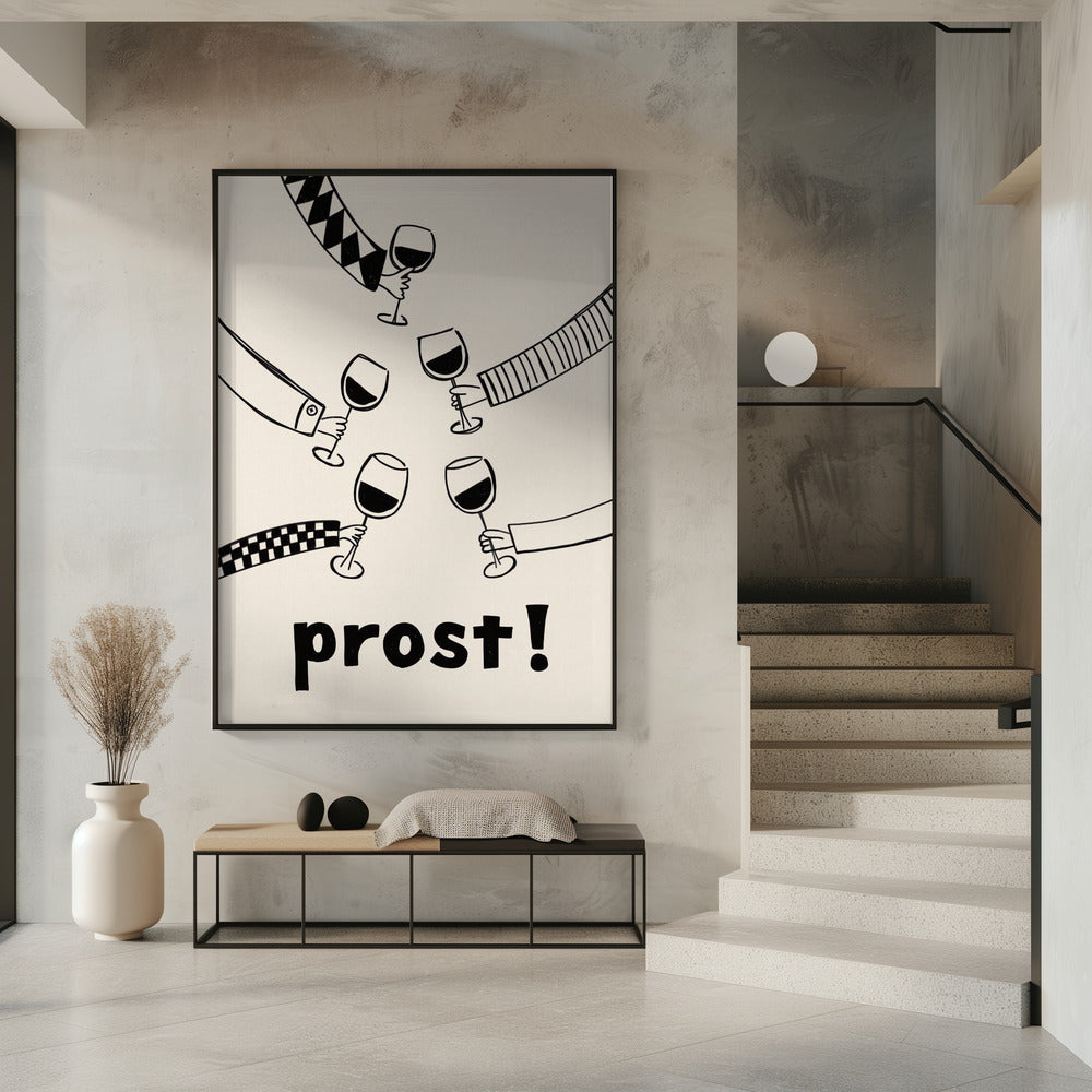Proost! Wijnfeest met vrienden | Poster