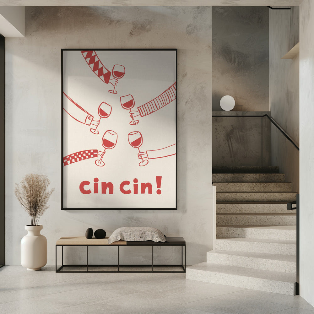 Cin cin! Wine Party with Friends | Poster