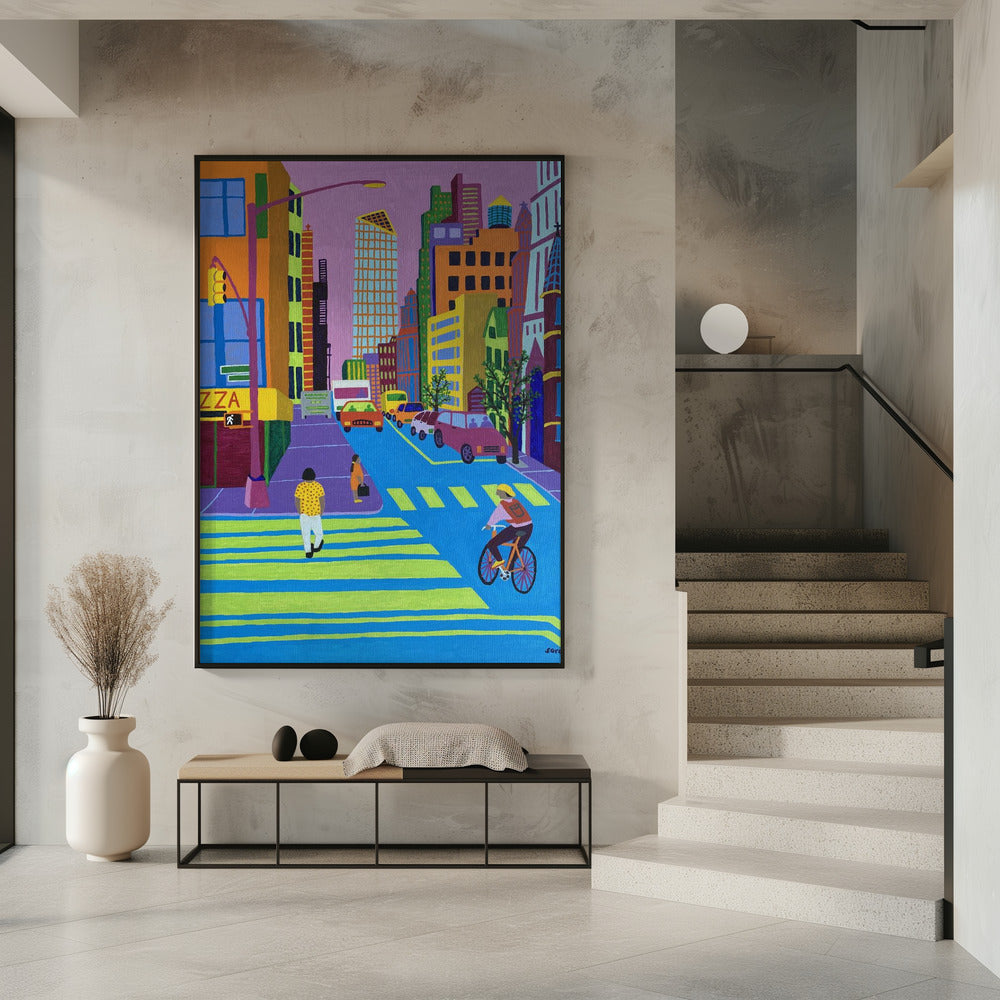 In de stad | Poster