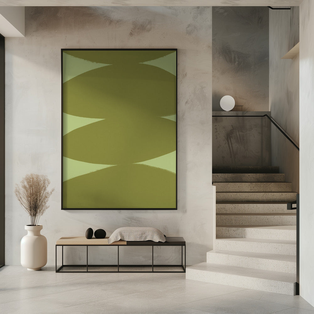 Groene Harmonievormen | Poster