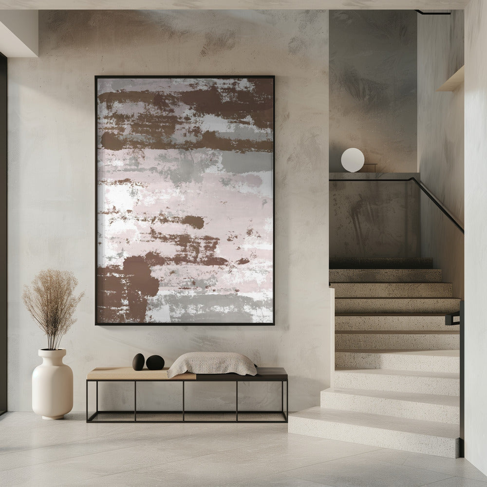 Abstracte Mocha Paden | Poster