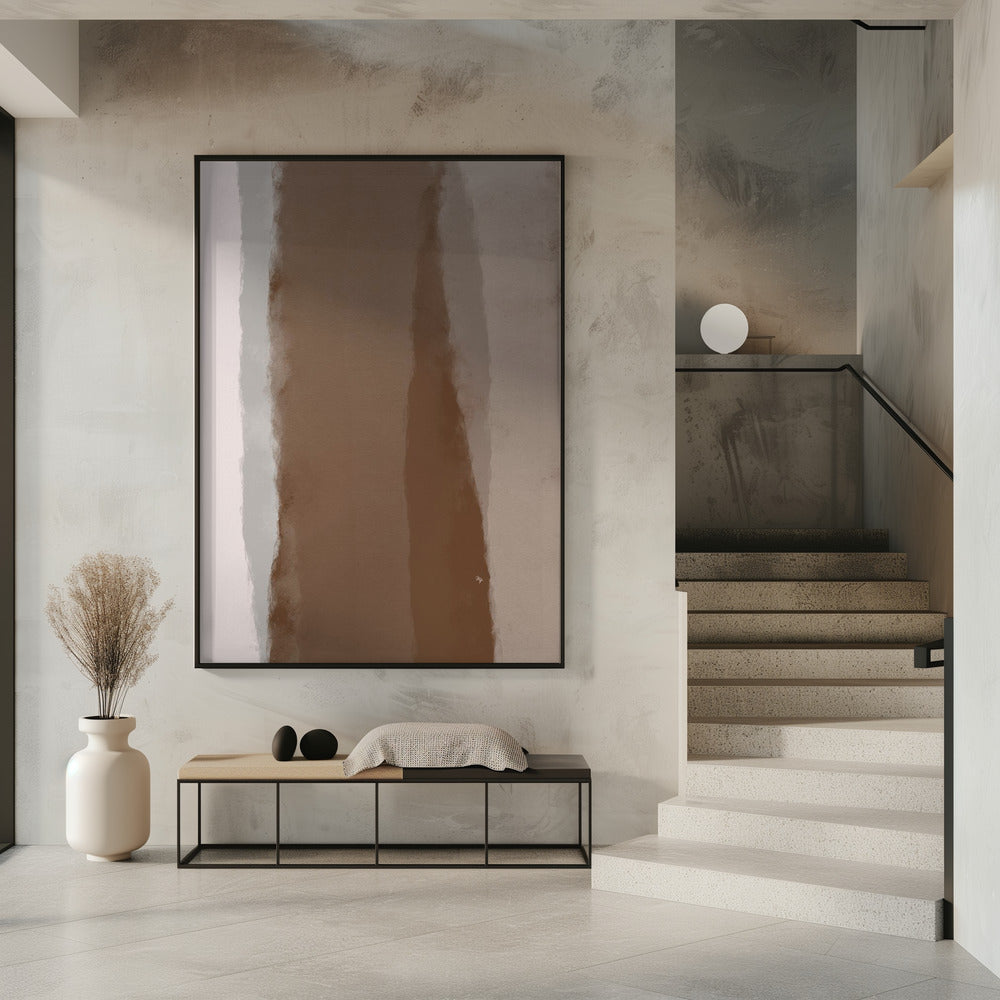 Abstracte Mocha-lineariteit | Poster
