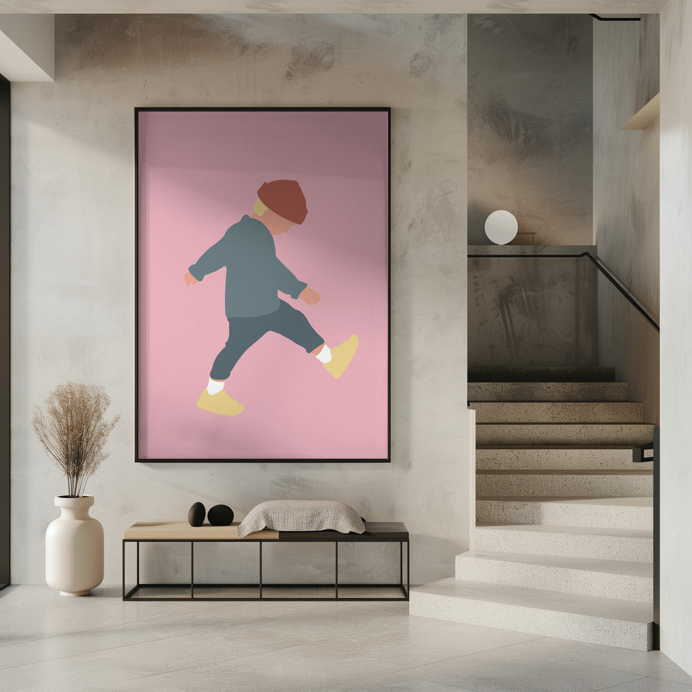 Tamo - Walking Boy Silhouette | Poster