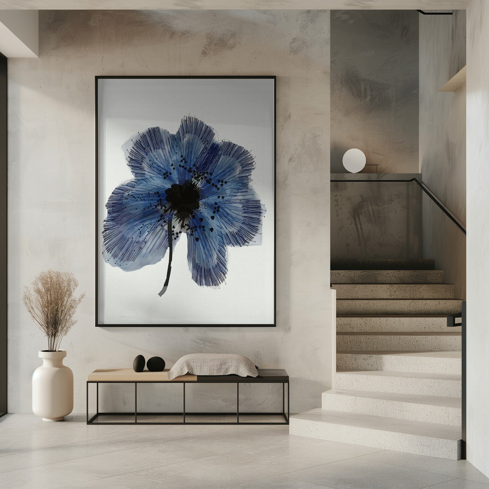 Blauwe Bloem 2 | Poster