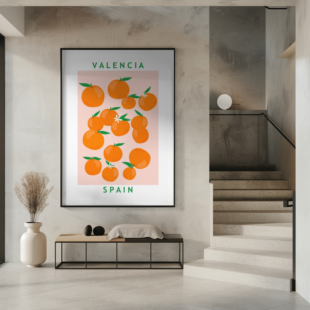 Bloemenmarkt Sinaasappels | Poster