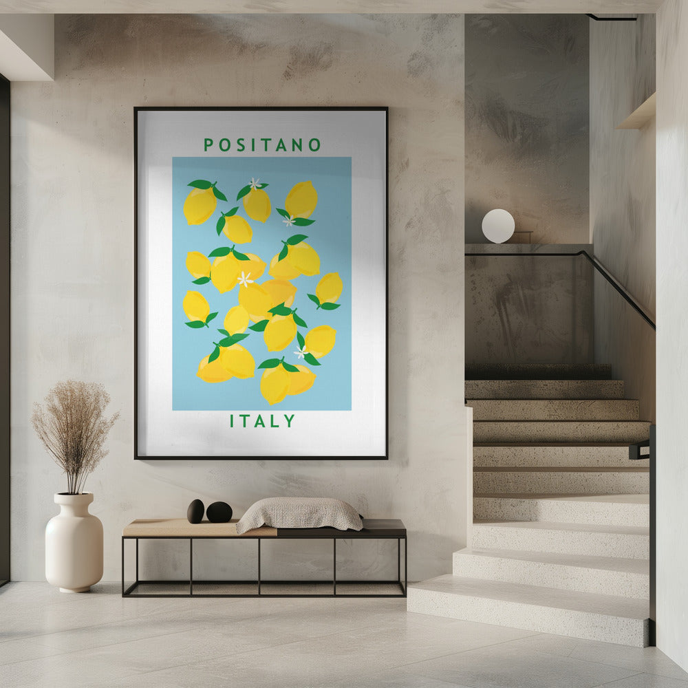 Citroenenbloemenmarkt | Poster