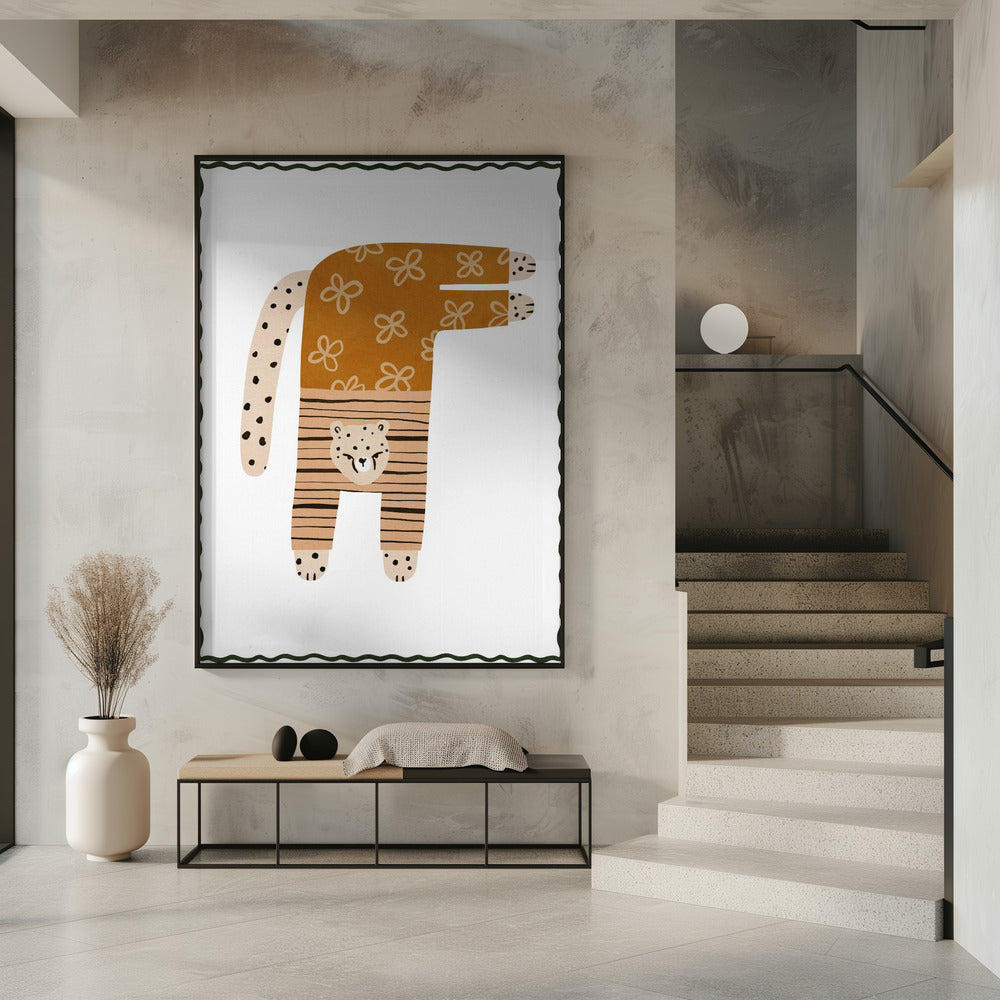 Speelse Cheetah | Poster