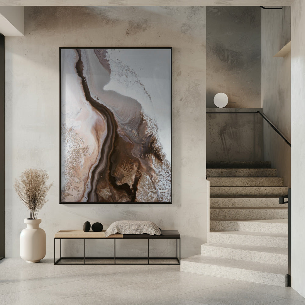 Sophisticated Browns - Aardse Stromingen 3 | Poster