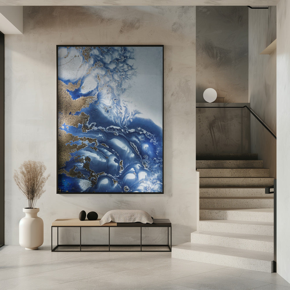 Peaceful - Ocean Wave Waltz - Oceanic textures | Poster
