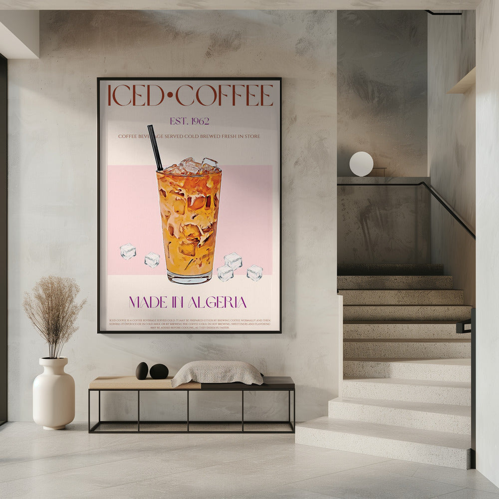 Refreshing Glass of Iced Coffee | Poster
