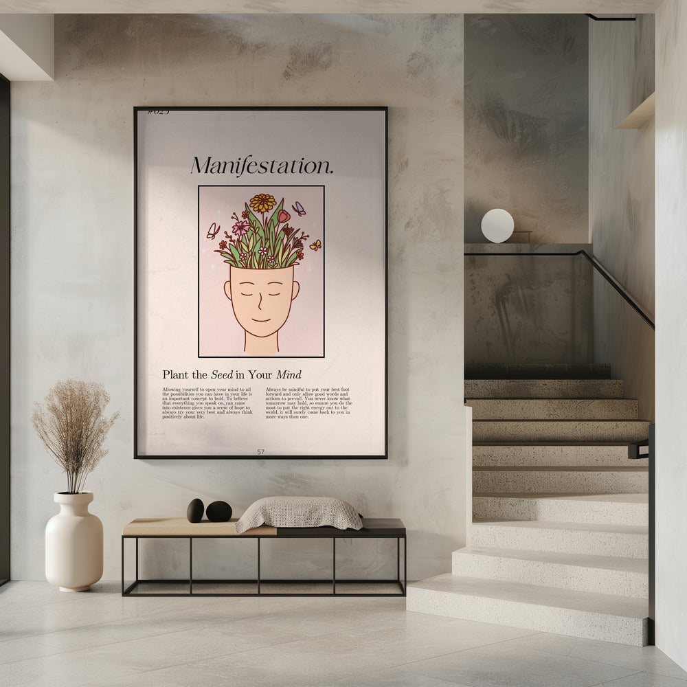 Manifestatie met een serene figuur | Poster