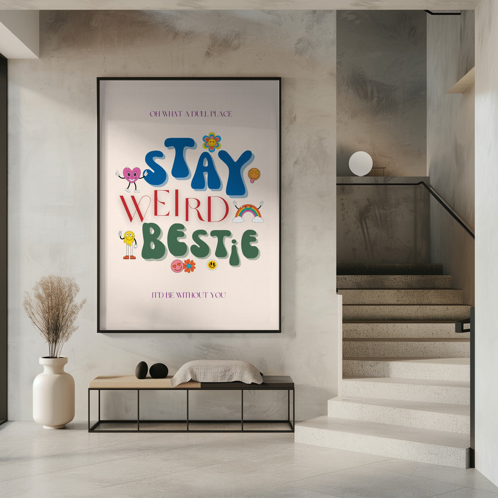 Levendige vriendschapsvibes | Poster