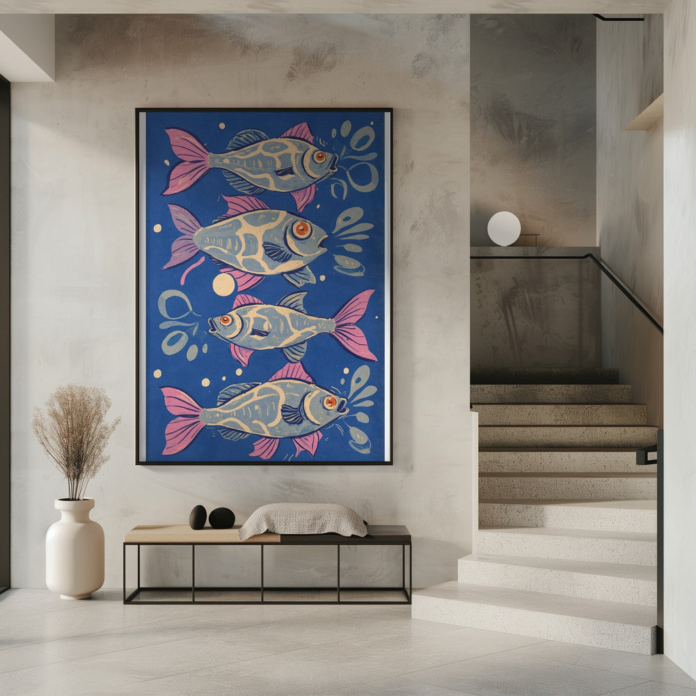 Levendige Aquatische Dans | Poster