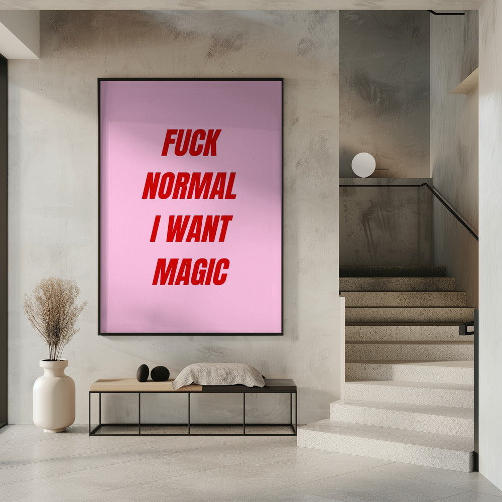Vetgedrukte rode typografie | Poster