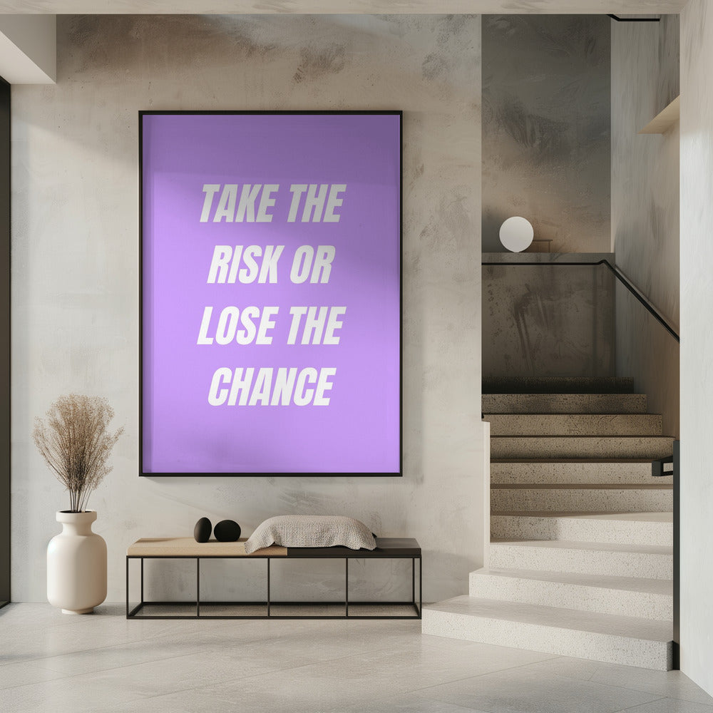 Neem het risico | Poster