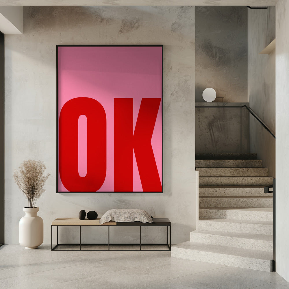 Gedurfde minimalistische tekst | Poster