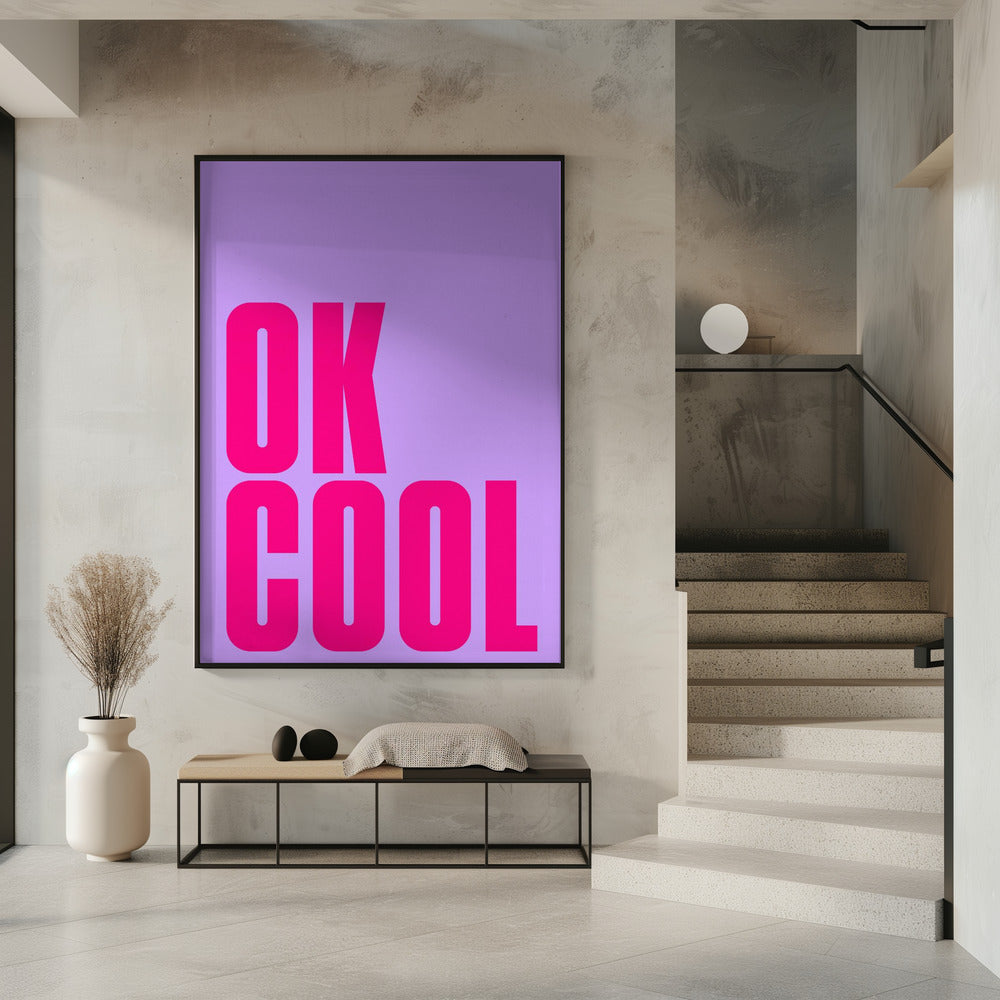 Gedurfde roze statement | Poster