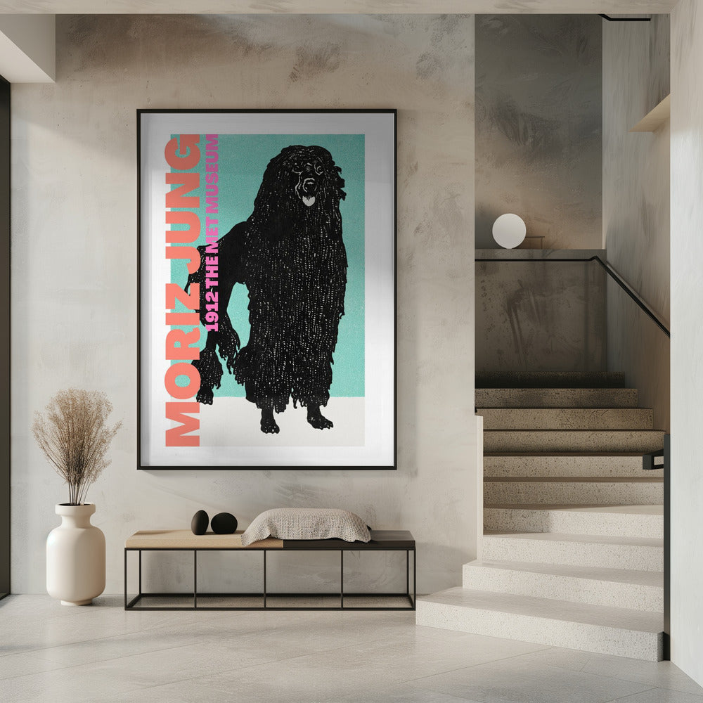 Stylized Black Dog | Poster