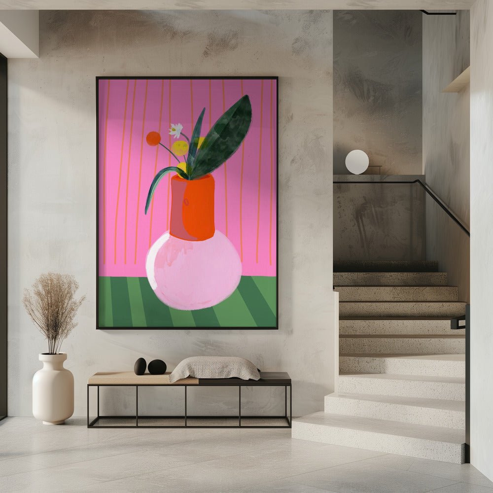 Levendige vaasdisplay | Poster