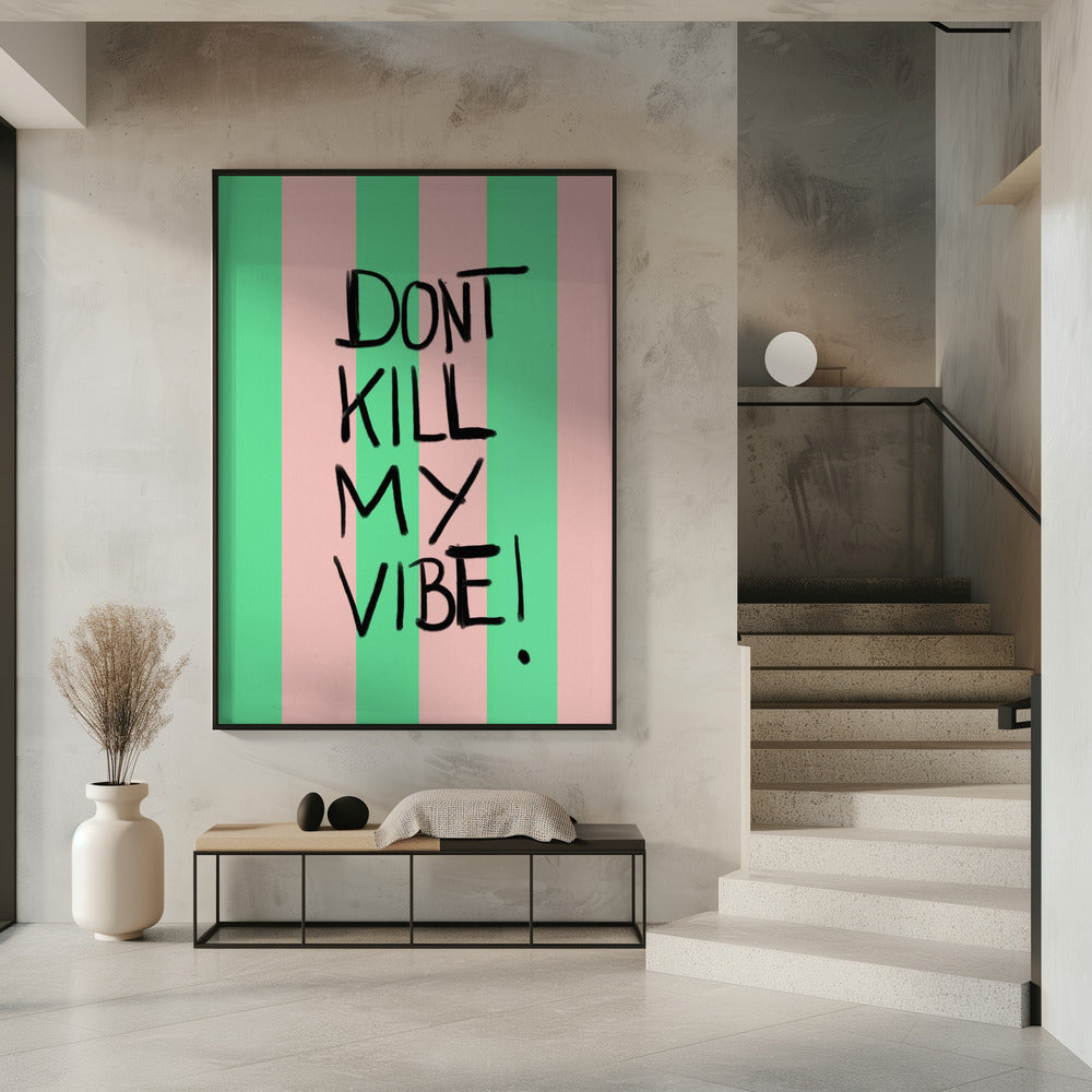 Levendige strepen bericht | Poster