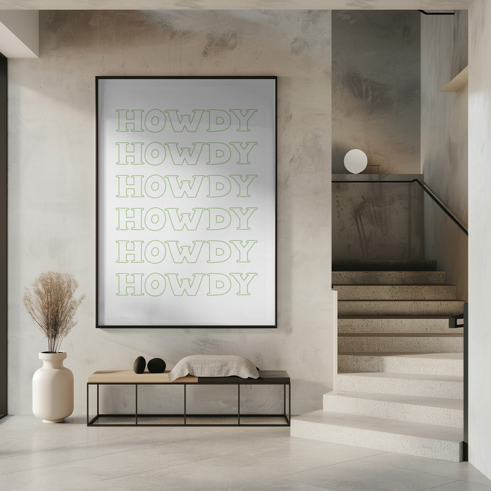 Saliegroen Howdy | Poster