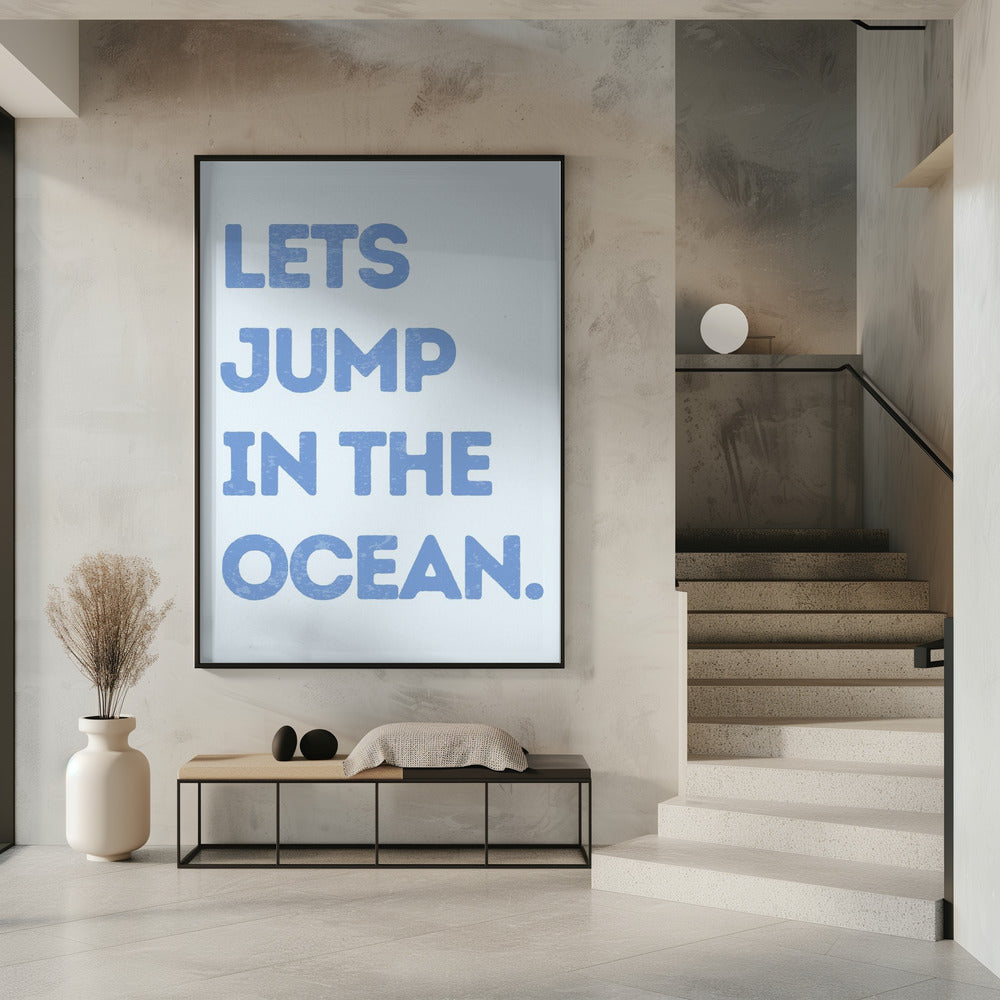 Laten we in de oceaan springen | Poster