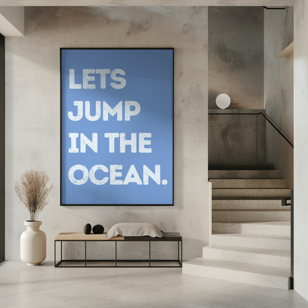 Spring in de oceaan | Poster