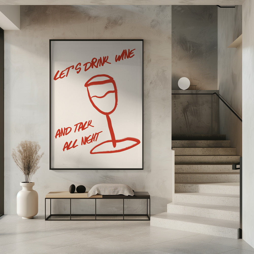Wine & Words Unwind | Poster
